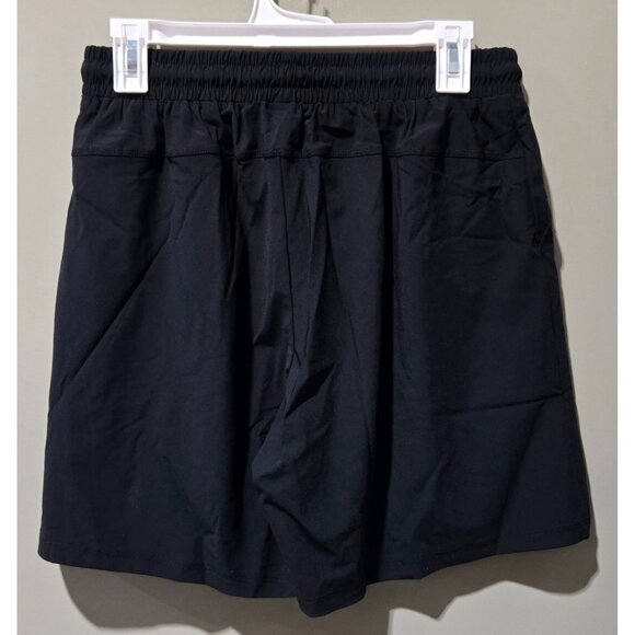 Anna Kaci Men's Lightweight Black Athletic Training Drawstring Shorts -- Medium - Picture 2 of 5